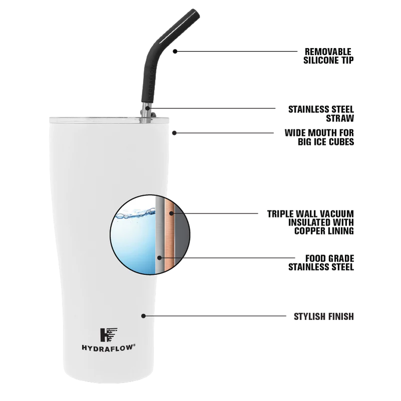 HYDRAFLOW Capri Tumbler, 30 oz - Black-840034218688-LR-356188-3-LR eShop