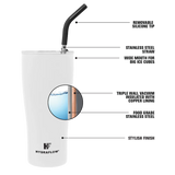 HYDRAFLOW Capri Tumbler, 30 oz - White-840034218695-LR-356189-3-LR eShop