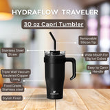 HYDRAFLOW Capri Tumbler with Handle, 30 oz - Sand-197549316584-LR-356170-3-LR eShop