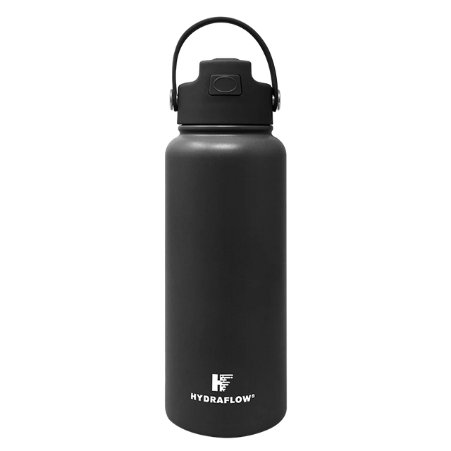 HYDRAFLOW Hybrid Bottle with Pop Up Straw, 34 oz - Black-840034218053-LR-356186-1-LR eShop