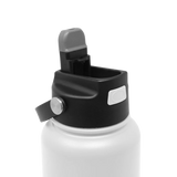 HYDRAFLOW Hybrid Bottle with Pop Up Straw, 34 oz - White-840034218060-LR-356187-2-LR eShop