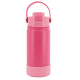 HYDRAFLOW Hybrid Kids Water Bottle with Flip Straw Lid and Boot - Bubblegum Bliss, 14 oz-197549315389-LR-356240-1-LR eShop
