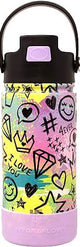 HYDRAFLOW Kids Hybrid Bottle with Boot, 14 oz - Retro Girl-840034296723-LR-356190-1-LR eShop
