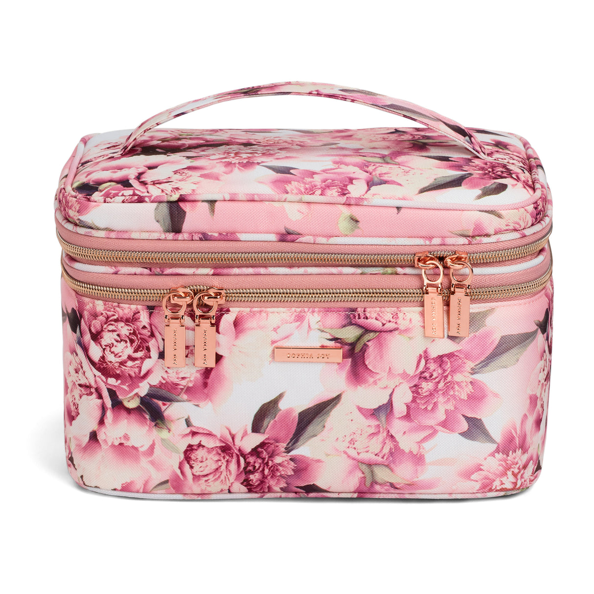 Sophia Joy Floral Double Zip Train Case