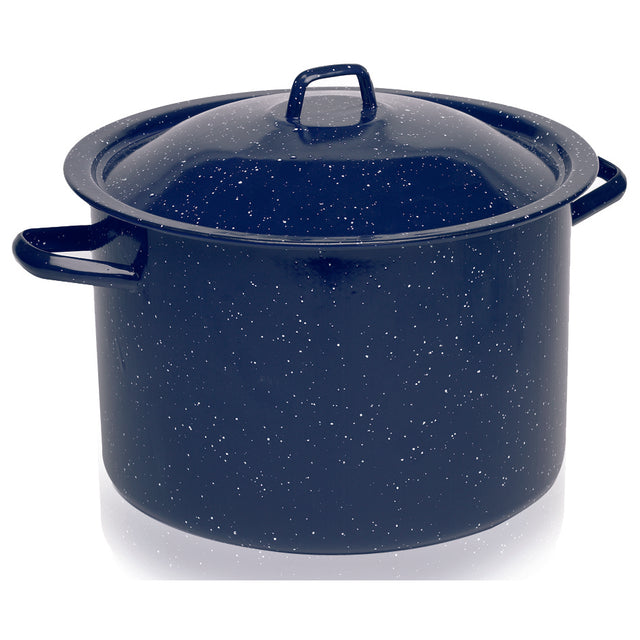 Imusa Blue Enamel Stock Pot with Lid, 12 Quart-094046100619-LR-276790-1-LR eShop