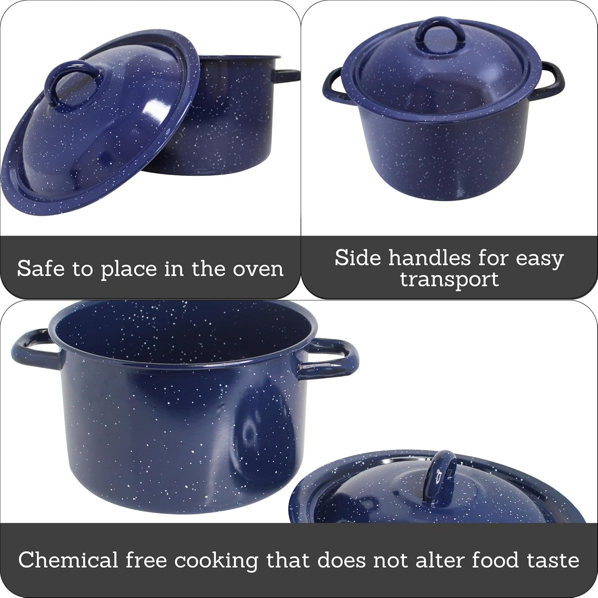 Imusa Blue Enamel Stock Pot with Lid, 12 Quart-094046100619-LR-276790-2-LR eShop