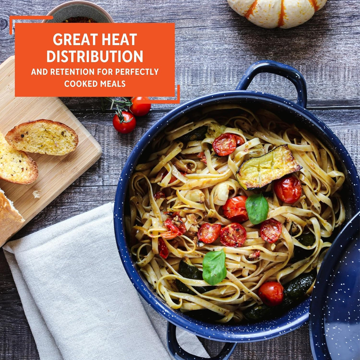 Imusa Blue Enamel Stock Pot with Lid, 12 Quart-094046100619-LR-276790-5-LR eShop