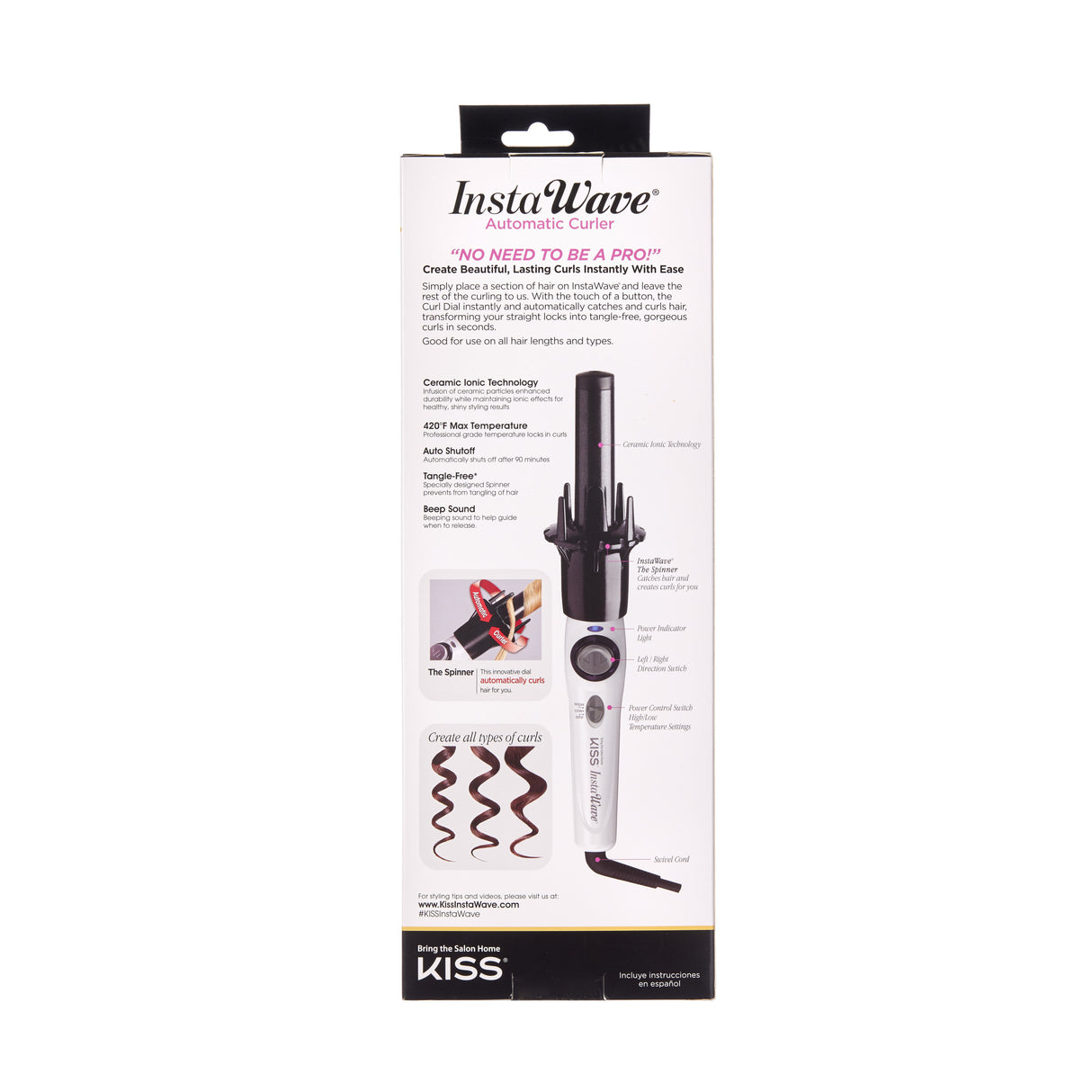 Instawave Automatic Hair Curler 1"-731509619805-LR-295441-6-LR eShop