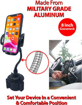 InvenTel Universal Cup Holder Phone Mount - Black-857401007721-LR-340937-4-LR eShop