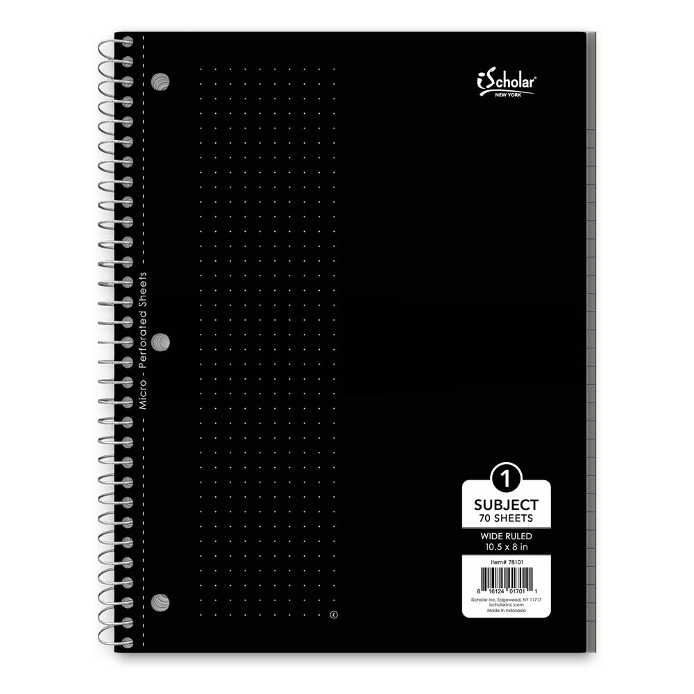 iScholar 1 Subject Wide Ruled Notebook - Assorted Colors-816124017011-LR-214101-8-LR eShop