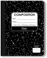 iScholar Black and White Marble Composition Book - College Ruled, 100 Sheets-816124011095-LR-161106-1-LR eShop