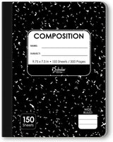 iScholar Black and White Marble Composition Book - Wide Ruled, 150 Sheets-816124011040-LR-116571-1-LR eShop