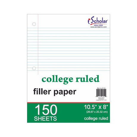 iScholar Filler Paper Sheets 150 College Ruled-816124018049-LR-105689-1-LR eShop