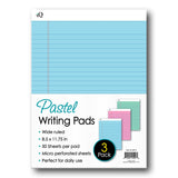 iScholar iQ Pastel Writing Pads, 3 count - Assorted Pastels, 8.5″ x 11.75″-816124014270-LR-354420-1-LR eShop