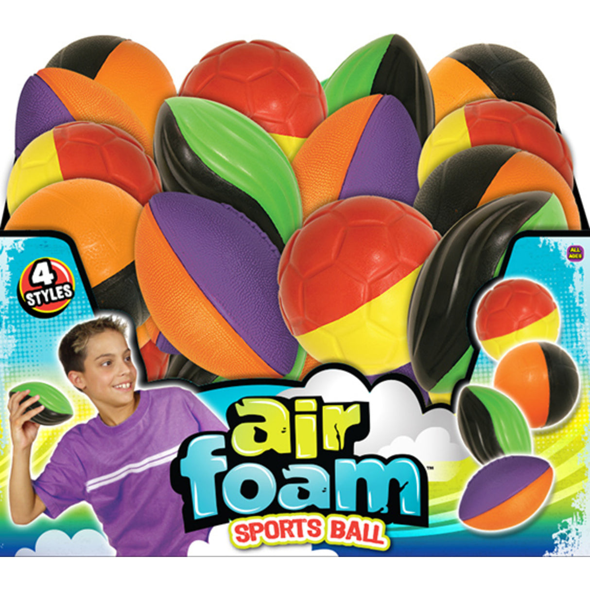 AIR FOAM SPORT BALL 24PC DPLY