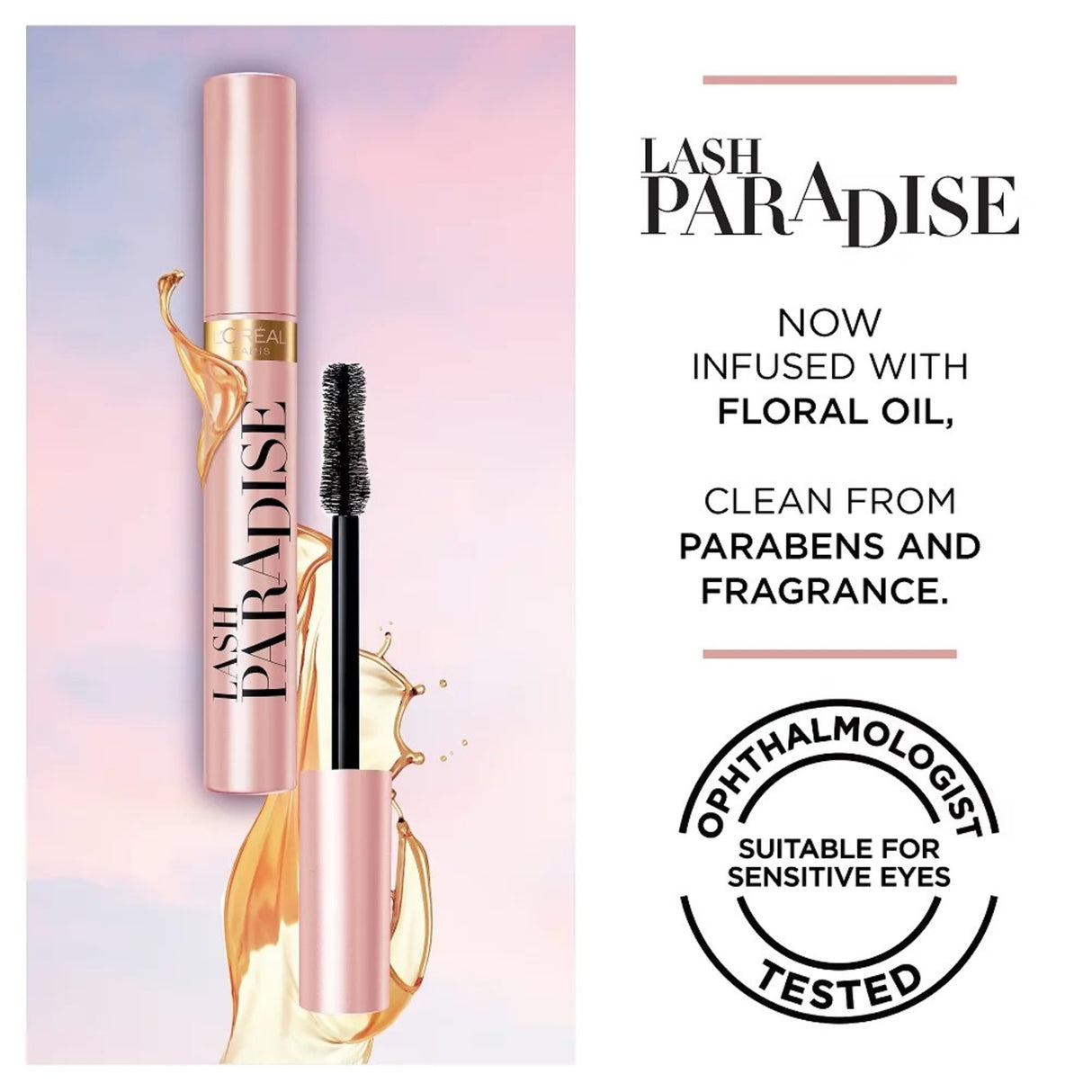 L'Oreal Paris Voluminous Lash Paradise Mascara, Blackest Black, 0.28 fl. oz.