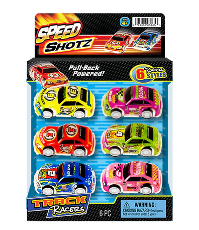 JA-RU Speed Shot Pull Back Track Racer, 6 pack-075656038653-LR-355879-1-LR eShop