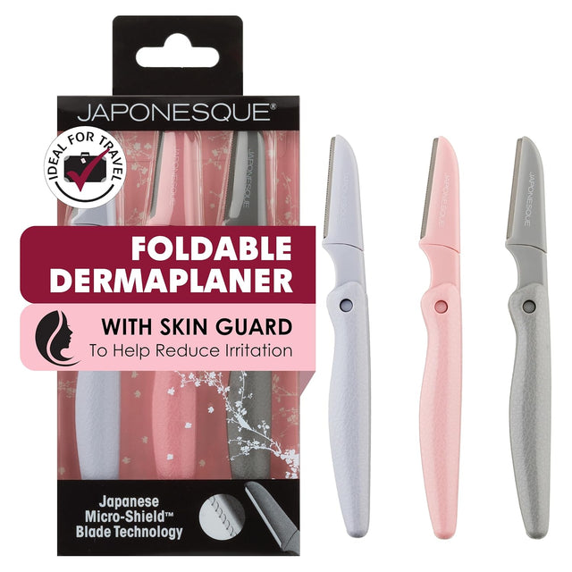 JAPONESQUE Foldable Dermaplaner Facial Razors, 3 count-639428593476-LR-347760-1-LR eShop