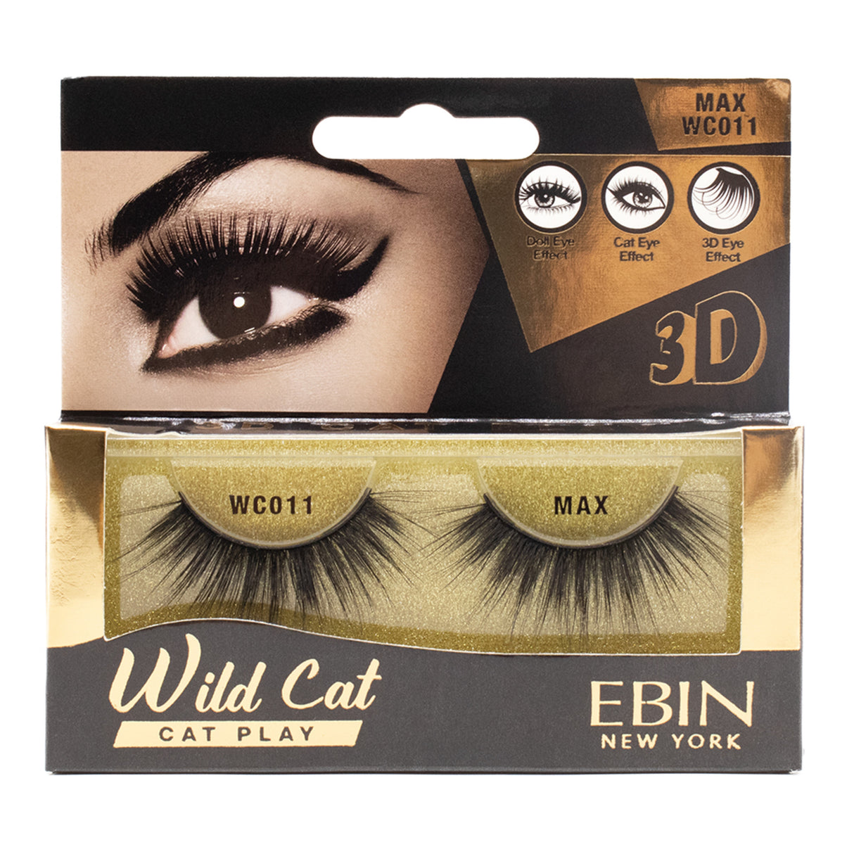 Ebin New York Wild Cat 3D Eye Lashes-Max