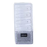 J&M Home Fashions Easy Snap Plastic Shower Curtain Ring Hooks - White, Set of 12-034137064017-LR-189077-1-LR eShop