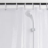 J&M Home Fashions Easy Snap Plastic Shower Curtain Ring Hooks - White, Set of 12-034137064017-LR-189077-5-LR eShop