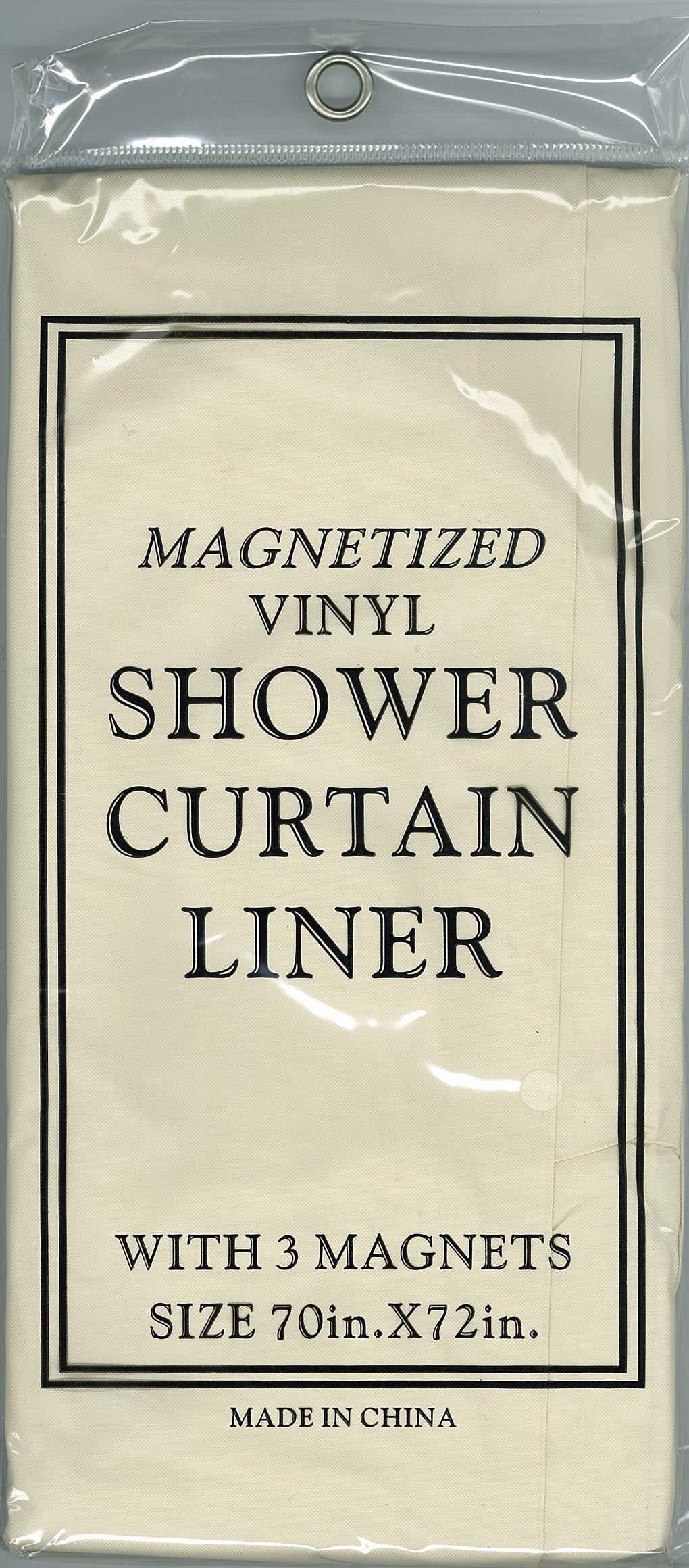 J&M Home Fashions Shower Curtain Liner - Bone, 70" x 72"-034137060569-LR-189075-1-LR eShop