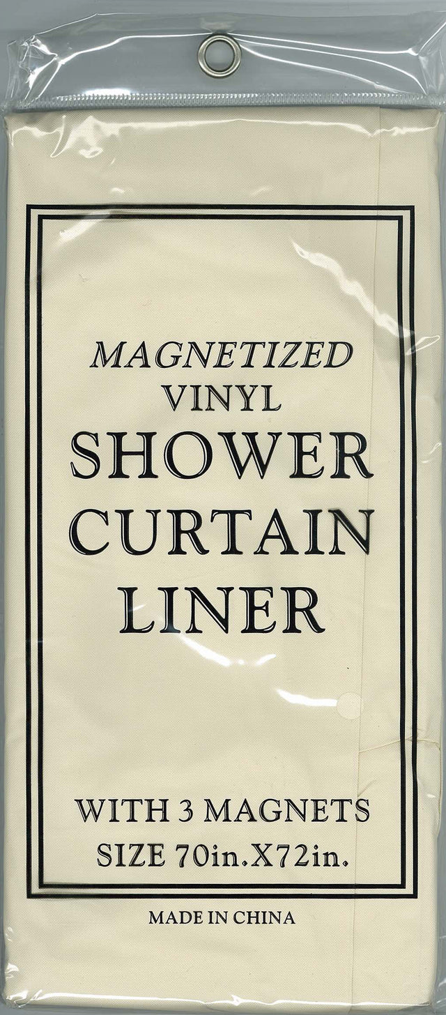 J&M Home Fashions Shower Curtain Liner - Bone, 70" x 72"-034137060569-LR-189075-1-LR eShop