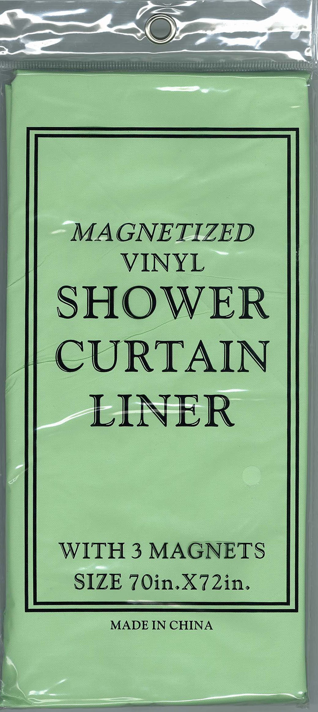 J&M Home Fashions Shower Curtain Liner - Green, 70" x 72"-034137060552-LR-189074-1-LR eShop