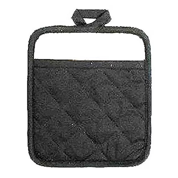 J&M Home Fashions Signature Pot Holder Mitt - Black-761450073807-LR-188877-1-LR eShop