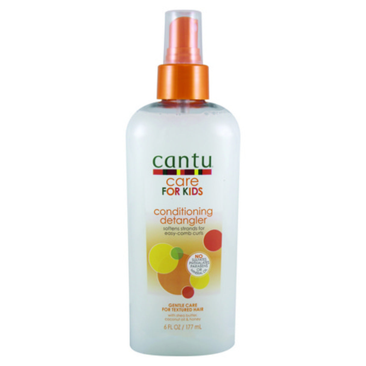 Cantu Care for Kids Paraben & Sulfate-Free Conditioning Detangler with Shea Butter 6 Fl Oz