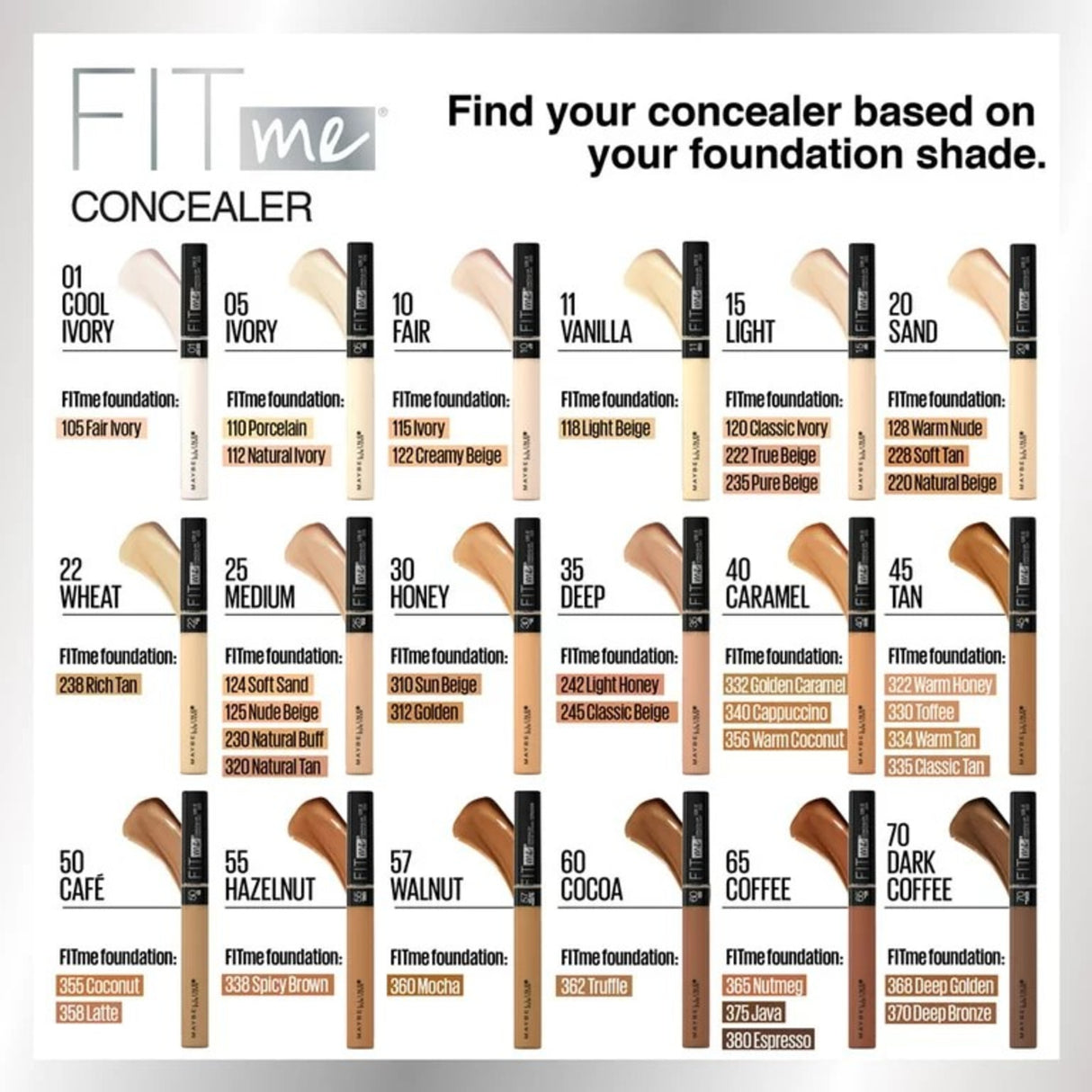 Maybelline Fit me! Concealer 20 Sand Sable