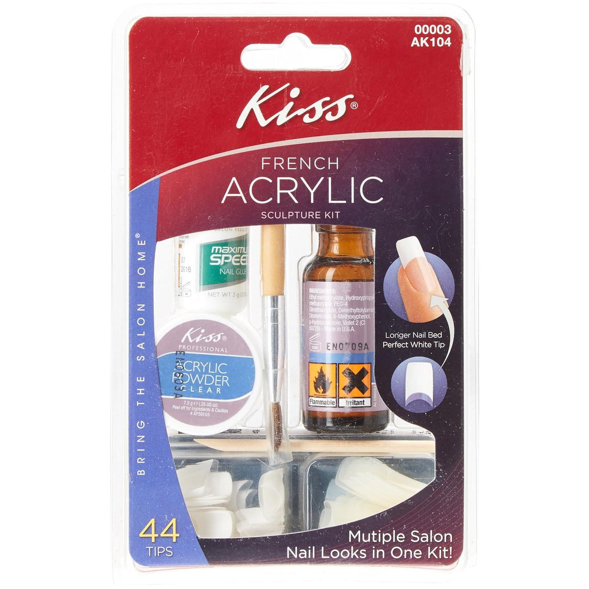 KISS Acrylic French Manicure Fake Nails Sculpture Kit - Natural-731509000030-LR-138440-1-LR eShop