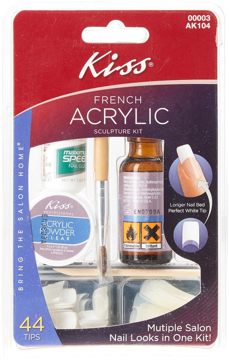 KISS Acrylic French Manicure Fake Nails Sculpture Kit - Natural-731509000030-LR-138440-1-LR eShop