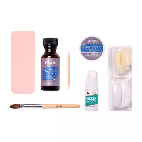 KISS Acrylic French Manicure Fake Nails Sculpture Kit - Natural-731509000030-LR-138440-2-LR eShop