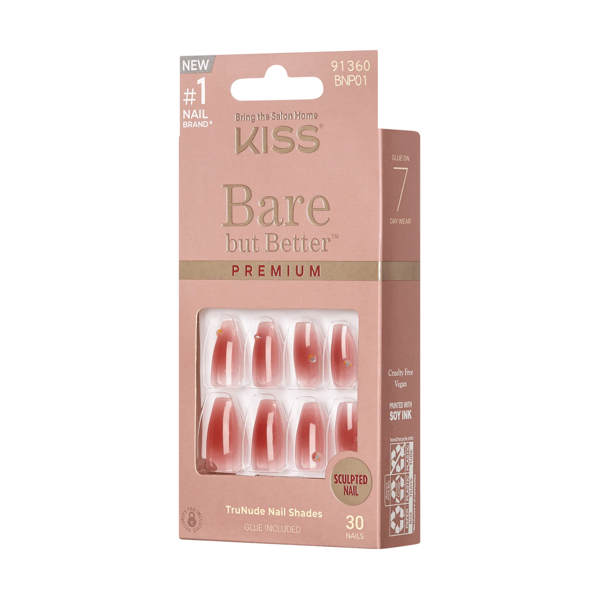 KISS Bare but Better Premium Fake Nails - Shine-731509913606-LR-351977-9-LR eShop
