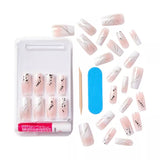 KISS Classy Premium Long Square Glue-On Fake Nails - Stunning!-731509865875-LR-346815-3-LR eShop