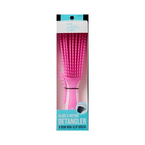 KISS COLORS & CARE EZ GLIDE DETANGLING BRUSH, LARGE, PINK-731509868111-LR-346049-1-LR eShop