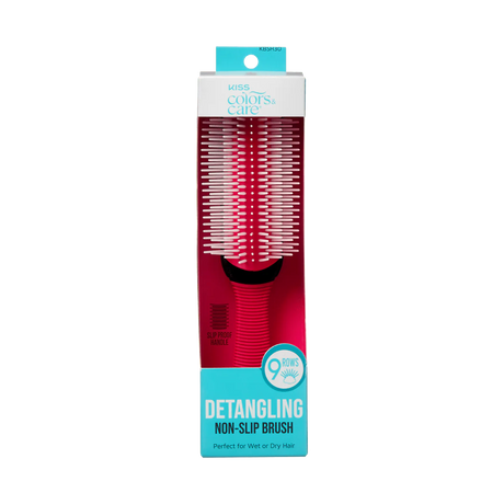 KISS Colors & Care Glide & Define Non-Slip 9 Row Detangling Brush-731509842029-LR-354835-1-LR eShop