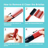 KISS Colors & Care Glide & Define Non-Slip 9 Row Detangling Brush-731509842029-LR-354835-6-LR eShop