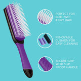 KISS Colors & Care Glide & Define Non-Slip 9 Row Detangling Brush-731509842029-LR-354835-7-LR eShop
