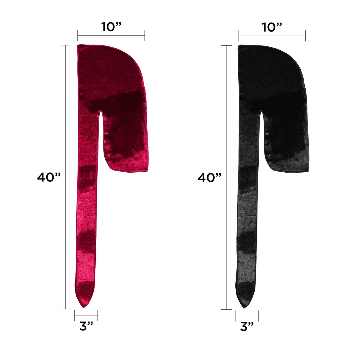 KISS Colors & Care Power Wave Luxe Durag, One size - Black Velvet-731509823073-LR-354827-8-LR eShop