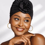 KISS Colors & Care Pre-Tied Top Knot Turban, One Size - Black-731509842203-LR-354842-2-LR eShop