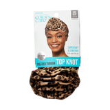 KISS Colors & Care Pre-Tied Top Knot Turban, One Size - Leopard-731509842210-LR-354843-1-LR eShop