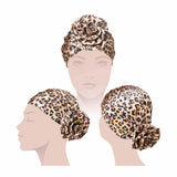 KISS Colors & Care Pre-Tied Top Knot Turban, One Size - Leopard-731509842210-LR-354843-5-LR eShop