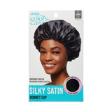 KISS Colors & Care Satin Bonnet Cap, XL - Black-731509823165-LR-354831-1-LR eShop
