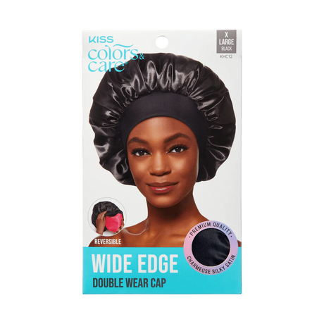 KISS Colors & Care Silky Satin Double Wear Cap, XL - Black-731509864663-LR-354855-1-LR eShop
