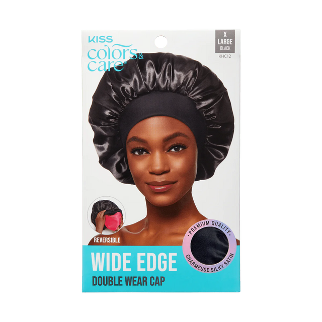 KISS Colors & Care Silky Satin Double Wear Cap, XL - Black-731509864663-LR-354855-1-LR eShop