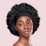 KISS Colors & Care Silky Satin Double Wear Cap, XL - Black-731509864663-LR-354855-2-LR eShop