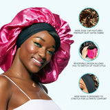 KISS Colors & Care Silky Satin Double Wear Cap, XL - Black-731509864663-LR-354855-5-LR eShop
