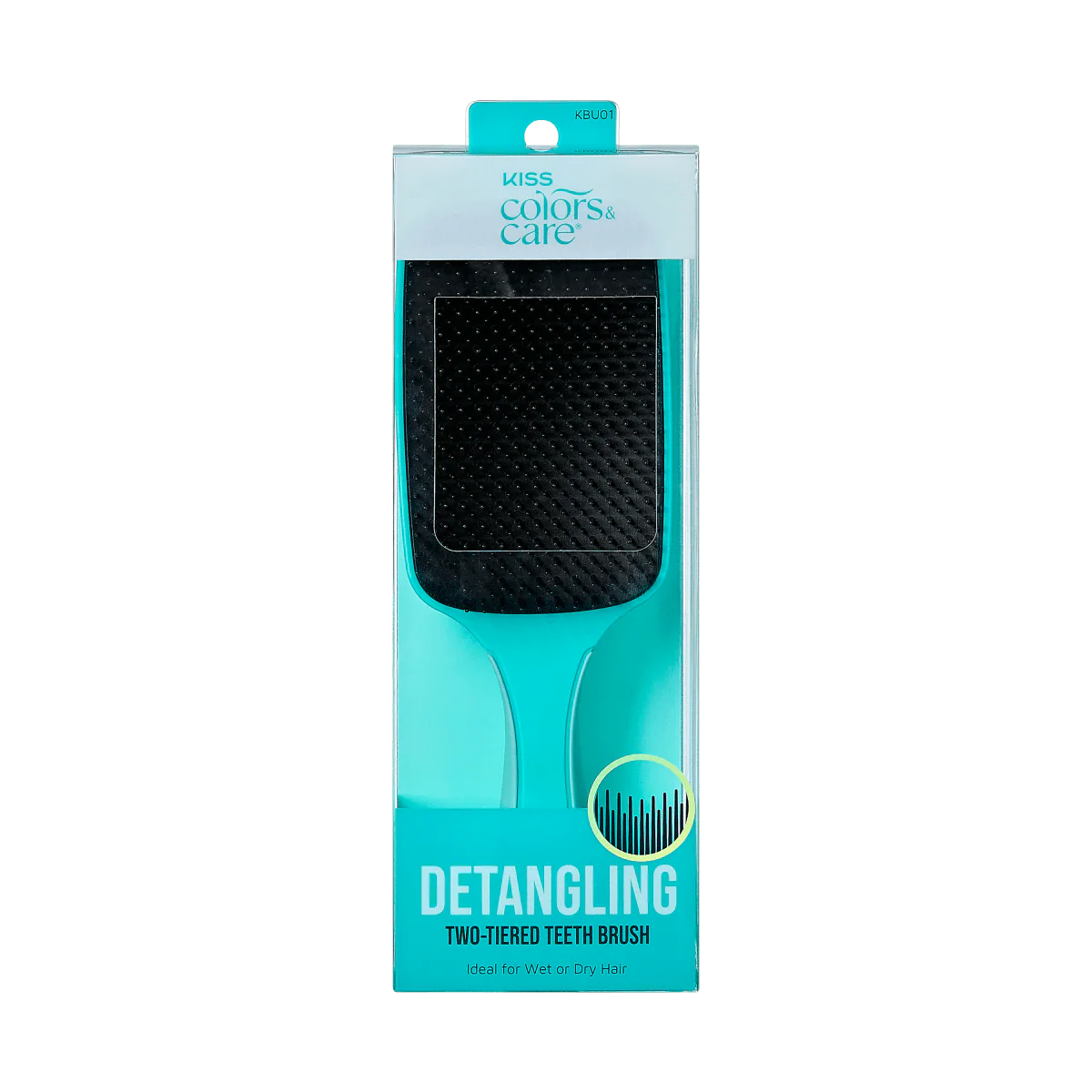 KISS Colors & Care Two-Tiered Wide Paddle Detangling Brush-731509868050-LR-354858-1-LR eShop